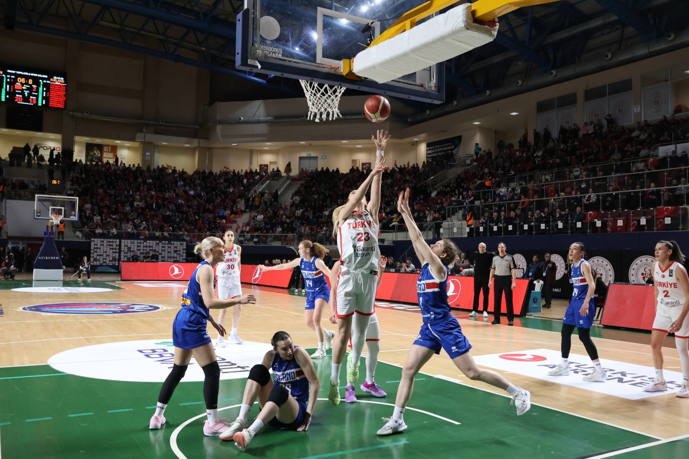 Kadınlar Avrupa Şampiyonası: Türkiye: 83 - İzlanda: 76