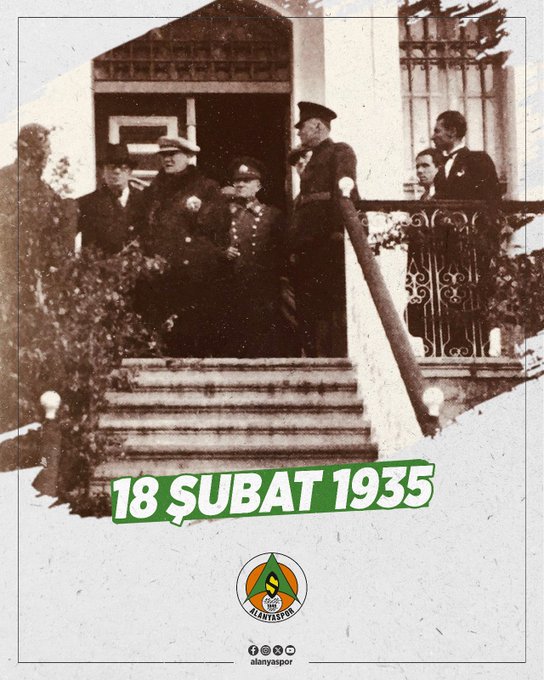 Ulu Önderimiz Gazi Mustafa Kemal Atatürk'ün Alanya'ya gelişinin 90’ıncı yıl dönümü kutlu olsun.