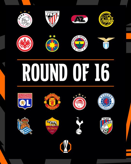 UEFA Avrupa Ligi'nde Son 16'ya Kalan Takımlar Belli Oldu