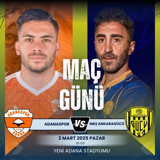 Trendyol 1. Lig'de 27. Hafta Takımların Maç Paylaşımları - Adana - Ankaragücü