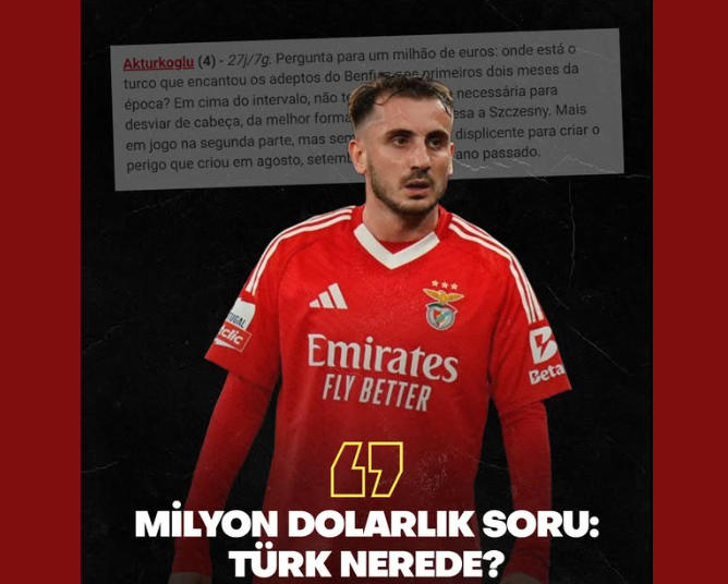 Benfica taraftarlarını büyüleyen Türk nerede?