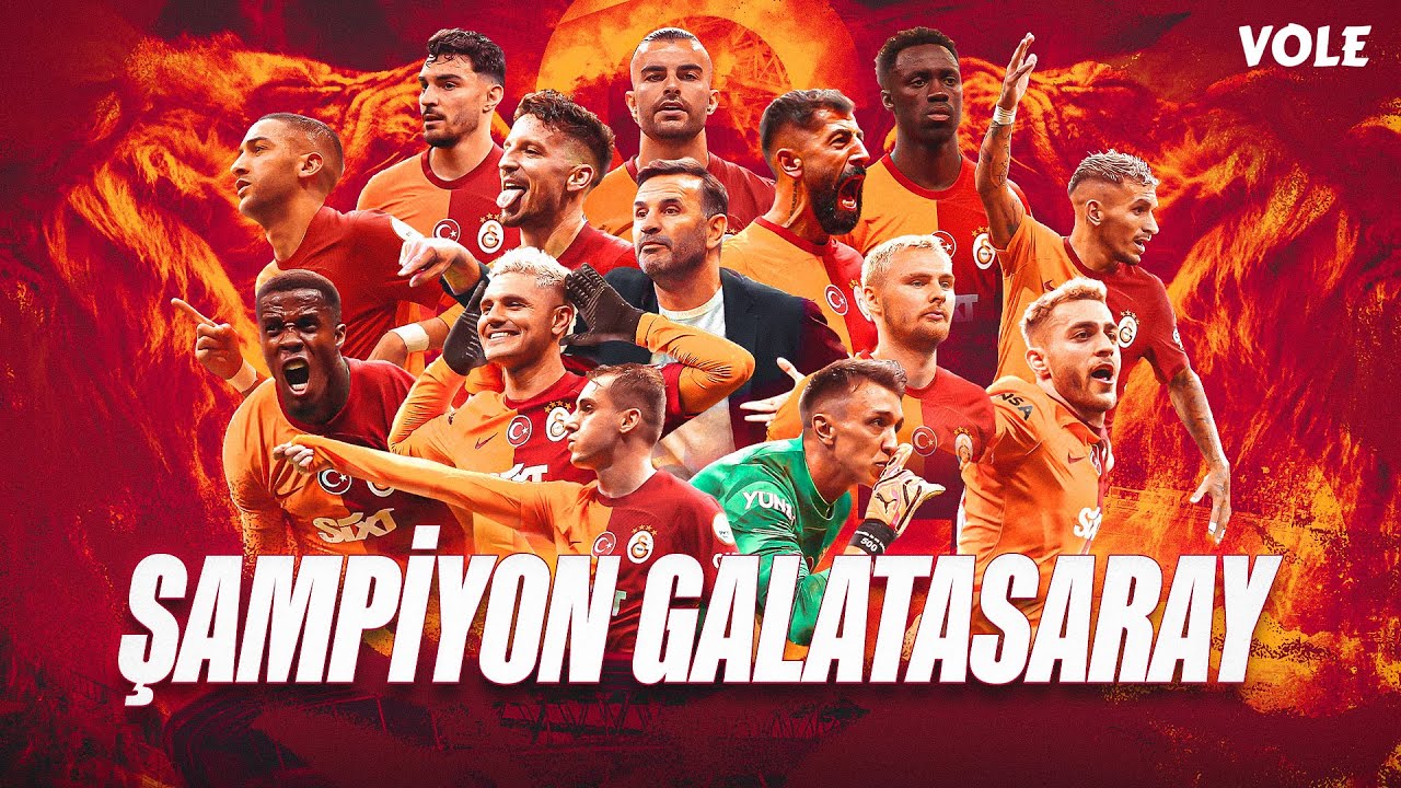 TRENDYOL SÜPER LİG DE ŞAMPİYON GALATASARAY