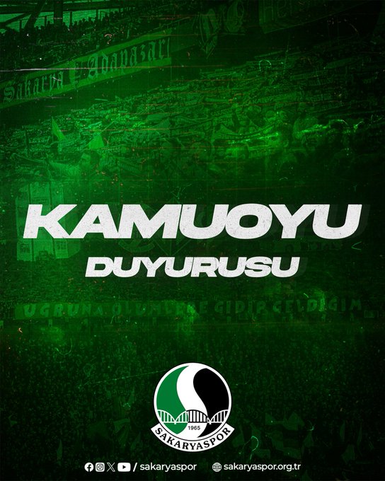 Sakaryaspor^dan Birlik Mesajı