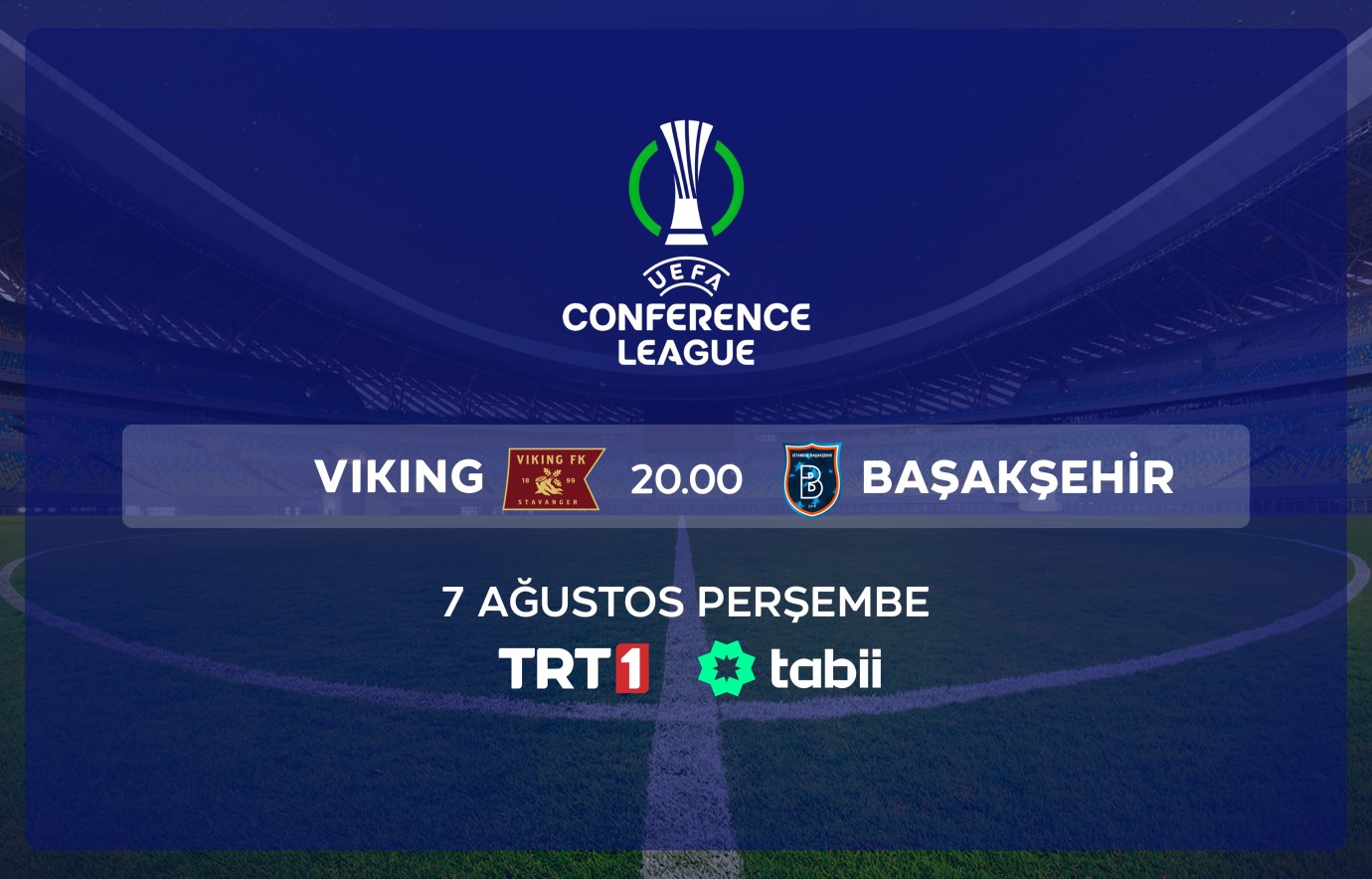 Viking - Başakşehir eleme heyecanı canlı yayınla TRT 1’de