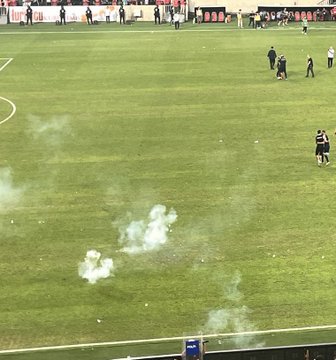 Amedspor - Erzurumspor maçında gergin anlar yaşandı