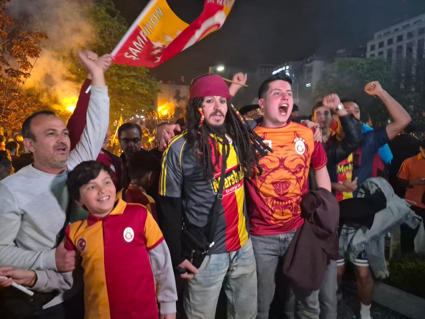 Ankaralı Jack Sparrow Galatasaray’ın şampiyonluğunu kutladı